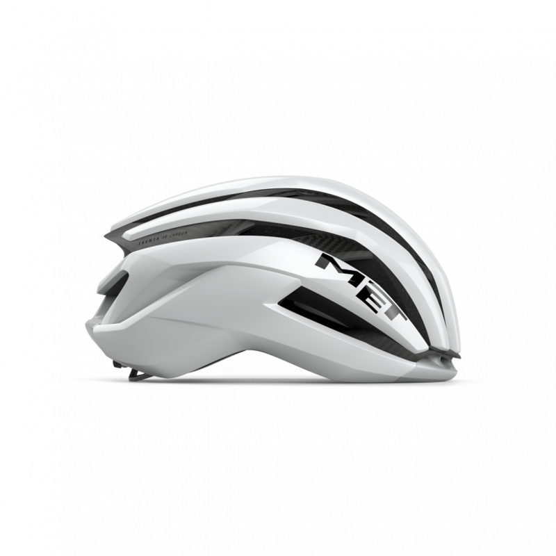 Met Trenta 3K Carbon Airframe Helmet in White-1