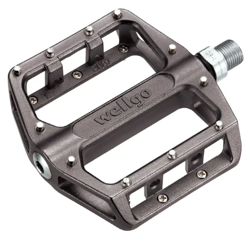Wellgo B087B Alloy Sealed 9/16 Platform BMX/ATB Pedal in Black