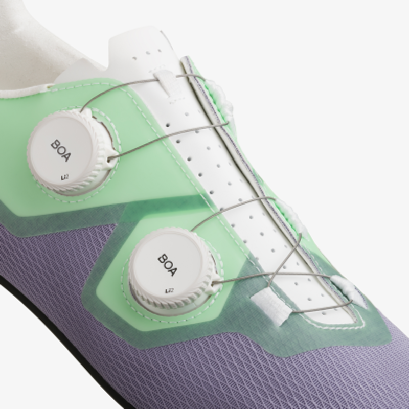 Fizik Lyra Road Shoes in Lavender/Mint-5