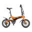MiRiDER One GB3 16 Folding E-Bike In Ember Orange