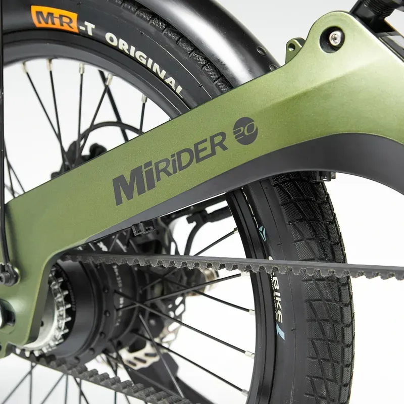 Mirider 20 GB3 Compact Folding Electric Bike in Aurora Green-6