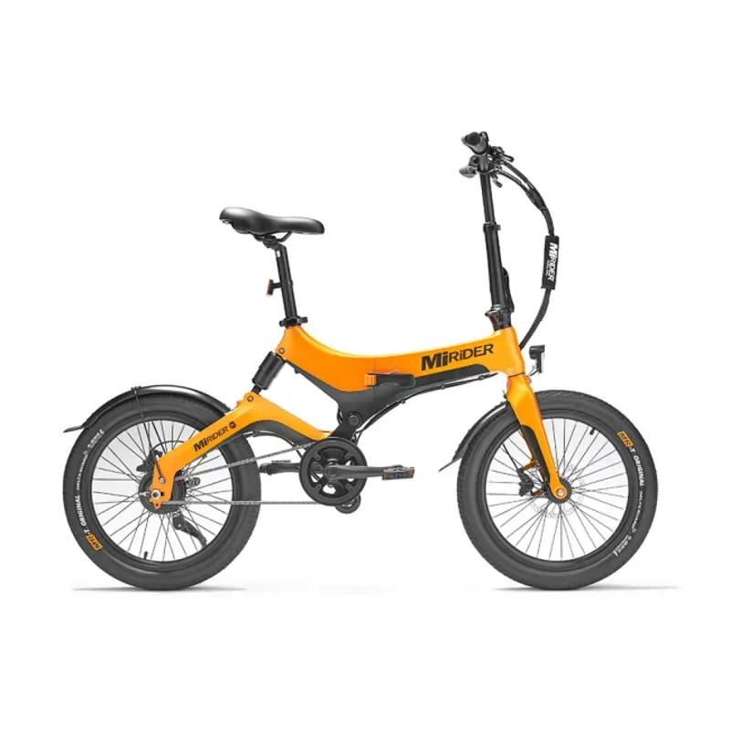 Mirider 20 Compact Folding Electric Bike in Ember Orange