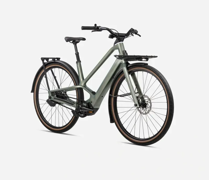 Orbea Diem 20 E-Hybrid Bike in Spaceship Green Matt-1