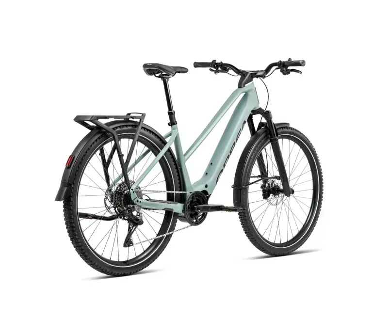 Orbea Kemen Adv 30 Mid E-Hybrid Bike In Blue Stone Matt/Burgundy Gloss-2