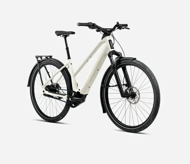 Orbea Kemen Tour 10 Mid E-Hybrid Bike in Ivory White Gloss-1