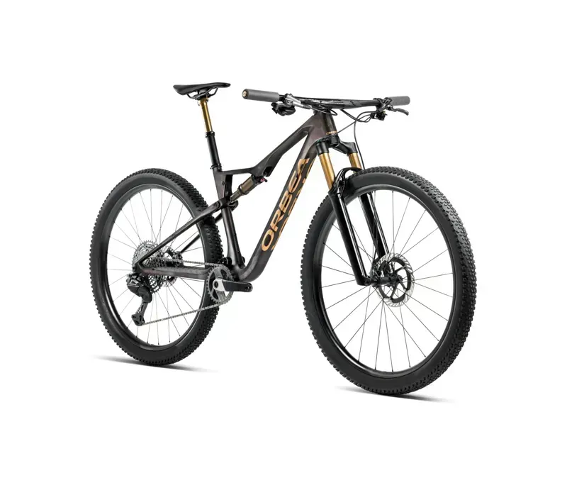 Orbea Oiz M-Team Factory Mountain Bike In Bronze Carbon View/Titan Gold Matt-Gloss-1