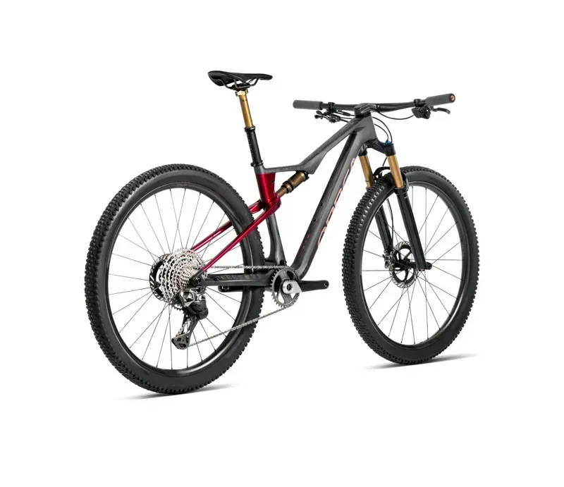 Orbea Oiz M-Team Factory Mountain Bike In Diamond Carbon View Matt/Cherry Red Gloss-2
