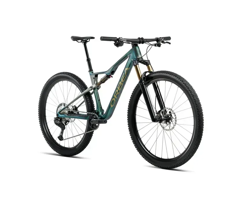 Orbea Oiz M10 AXS Mountain Bike In Seaweed Carbon View Gloss/Spaceship Green Matt-1