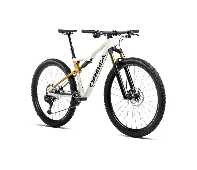 Orbea Oiz M10 Mountain Bike in Ivory White Gloss/Bumblebee Yellow Matt-1