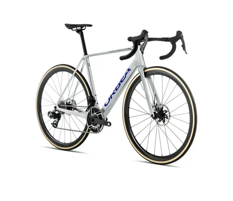 Orbea ORCA M10iLTD PWR Road Bike in Spark Silver/Titain Grey Gloss-1