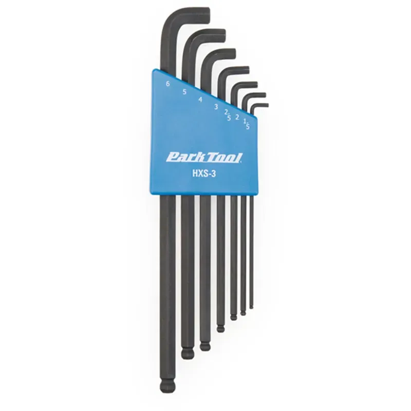 Park Tool HXS-3 Stubby Hex Wrench Set in Blue