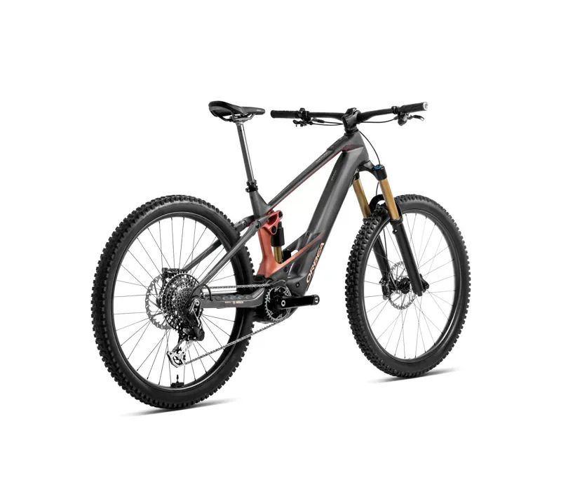 Orbea Wild M-Team E-Mountain Bike In Diamond Carbon View Matt/Mars Red Gloss-2