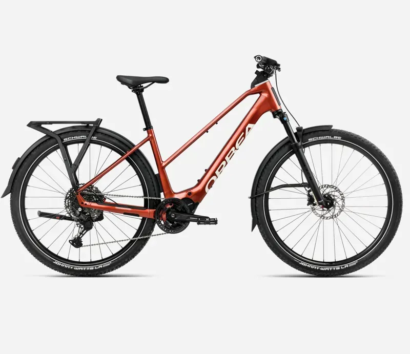 Orbea Kemen Adv 20 Mid E-Road Bike In Mars Red/Ivory White Gloss
