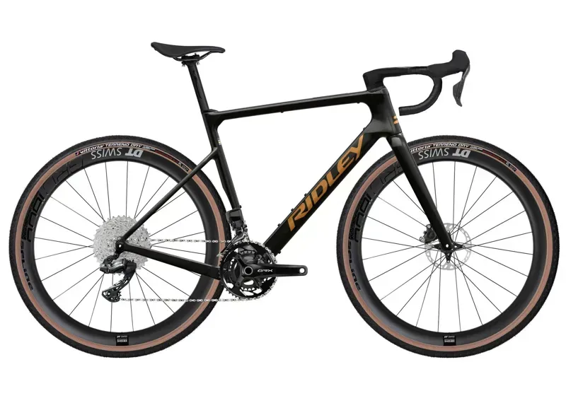 Ridley ASTR GRX800 DI2 2x12 Road Bike In Black Metallic