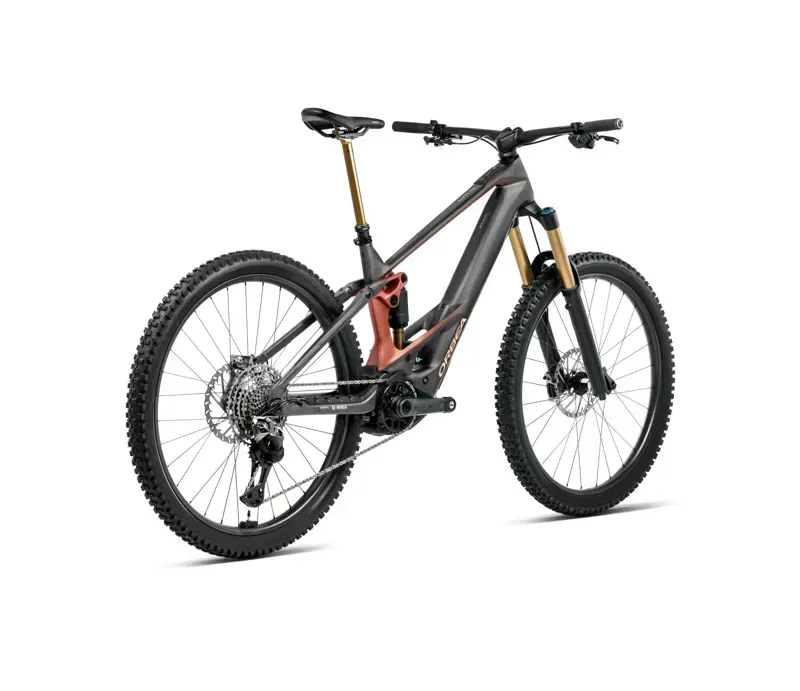 Orbea Wild M-LTD Mullet E-MTB In Diamond Carbon View Matt/Mars Red Gloss-2