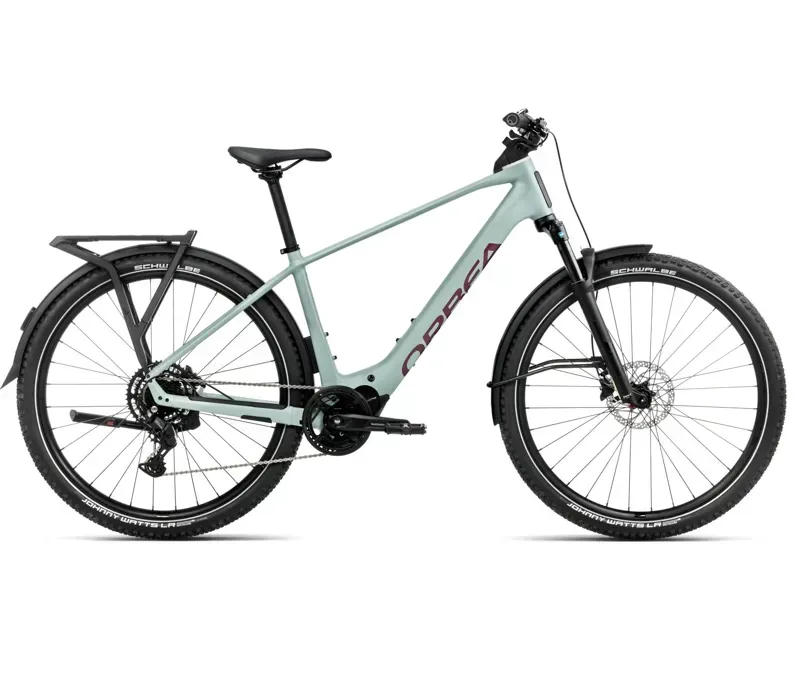 Orbea Kemen Adv 30 E-Hybrid Bike In Blue Stone Matt/Burgundy Gloss