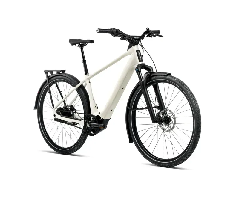 Orbea Kemen Tour 20 E-Hybrid Bike in Ivory White Gloss-1