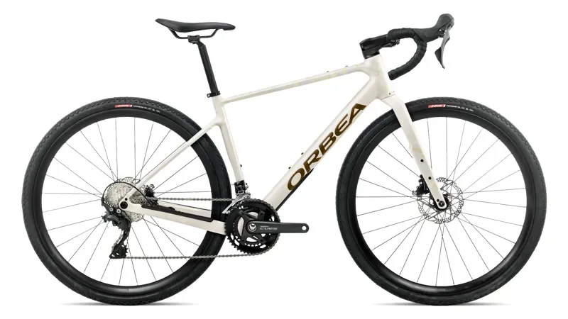 Orbea Terra H40 Gravel Bike in Ivory White - Olive Green