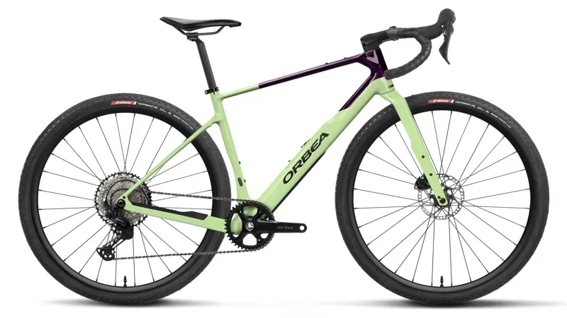 Orbea Terra M30 TEAM 1x Gravel Bike in Acid Gum - Fantasy Purple Carbon View