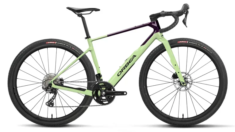 Orbea Terra M35 Team Gravel Bike in Acid Gum - Fantasy Purple Carbon View