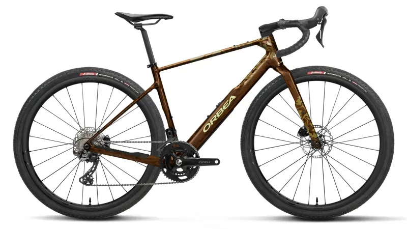 Orbea Terra M35 Team Gravel Bike in Caramel Carbon View