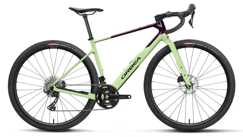 Orbea Terra M20 Team Gravel Bike in Acid Gum - Fantasy Purple Carbon View