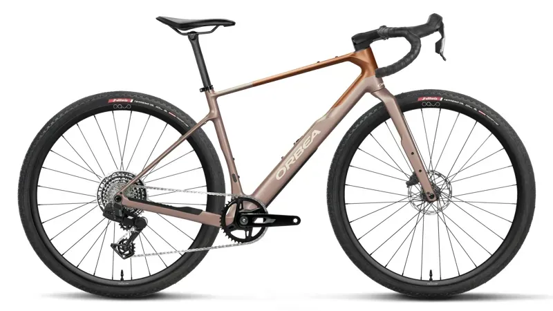 Orbea Terra M31e Team 1X Gravel Bike in Nickel - Cinamon