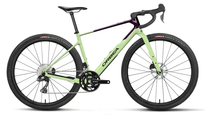 Orbea Terra M20i Team Gravel Bike in Acid Gum - Fantasy Purple Carbon View