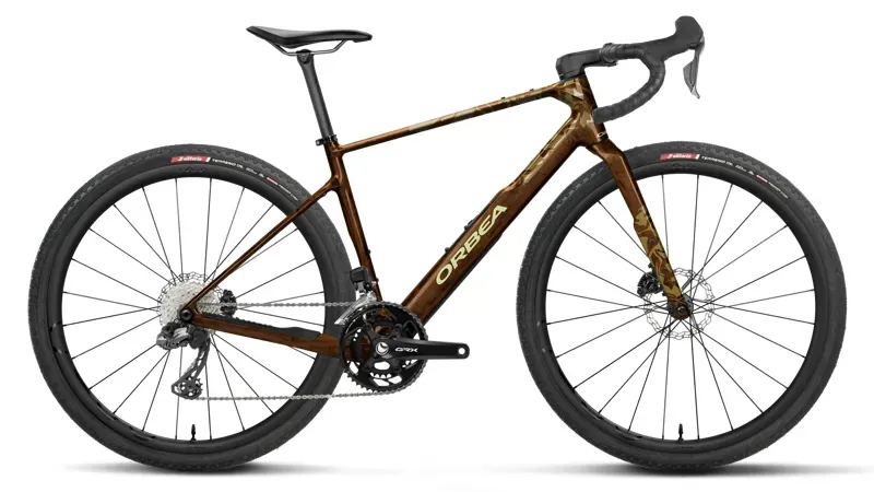 Orbea Terra M20i Team Gravel Bike in Caramel Carbon View