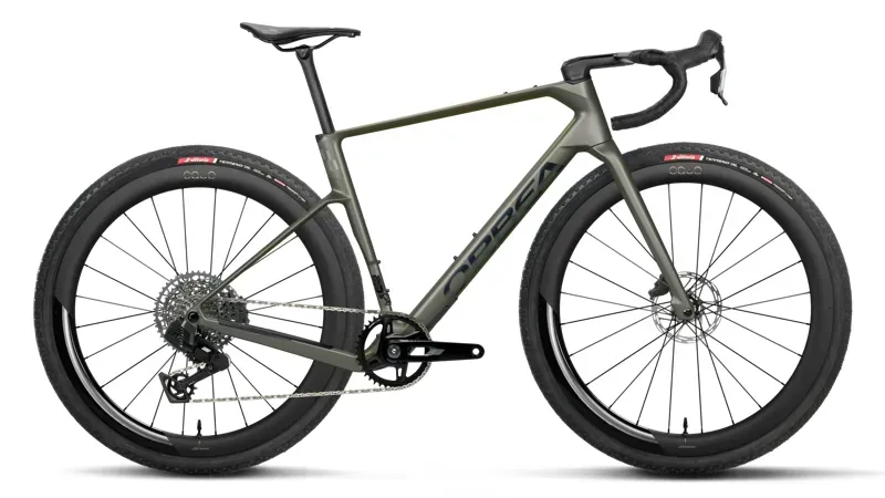 Orbea Terra Race M31eLTD 1X Gravel Bike in Spaceship Green Matt