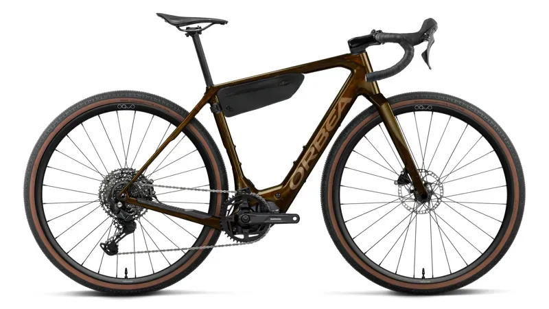 Orbea Denna M40 Gravel eBike in Caramel Carbon View - Golden Sand