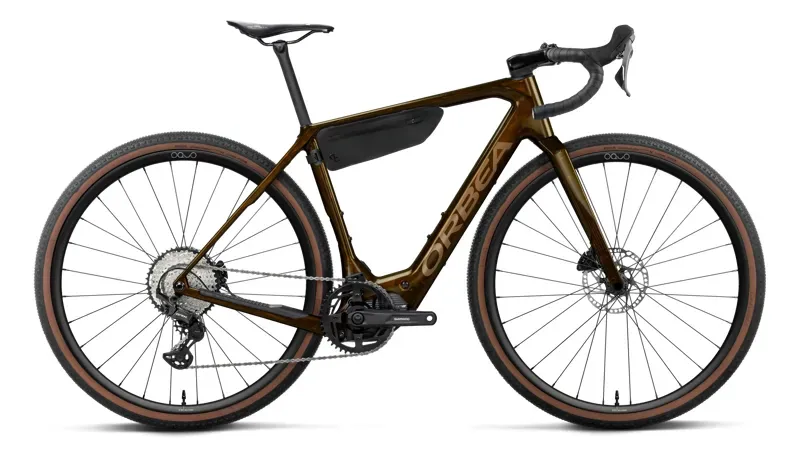 Orbea Denna M30 Gravel eBike in Caramel Carbon View - Golden Sand