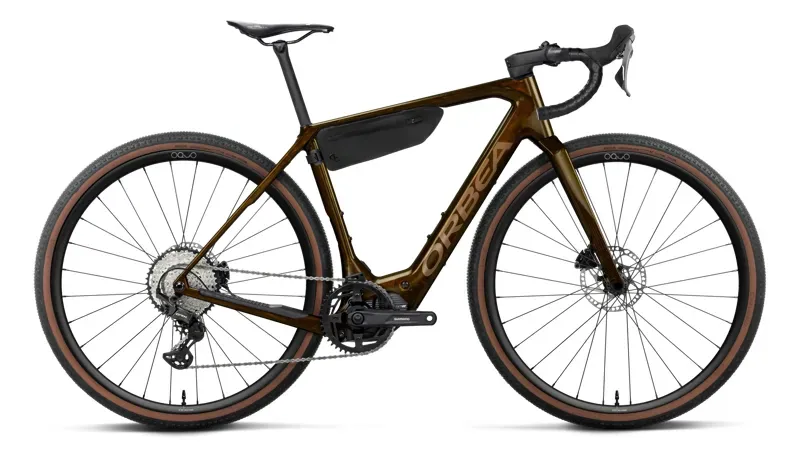 Orbea Denna M20 Gravel eBike in Caramel Carbon View - Golden Sand